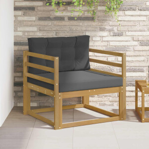 vidaXL Buiten Midden Sofa Polyester Wit