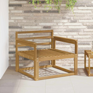 vidaXL Buiten Midden Sofa Massief Acaciahout Wit
