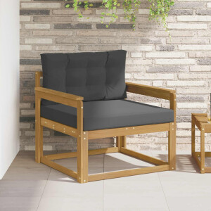 vidaXL Buiten Midden Sofa Polyester Wit