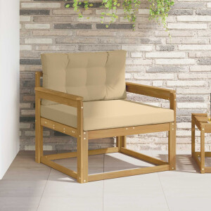 vidaXL Buiten Midden Sofa Polyester Wit