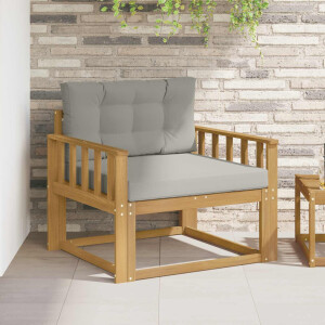 vidaXL Buiten Midden Sofa Polyester Wit