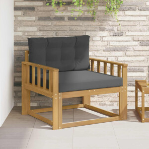 vidaXL Buiten Midden Sofa Polyester Wit