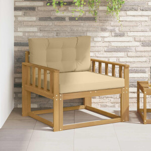 vidaXL Buiten Midden Sofa Polyester Wit