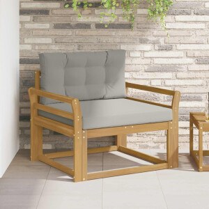 vidaXL Buiten Midden Sofa Polyester Wit