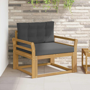 vidaXL Buiten Midden Sofa Polyester Wit