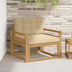 vidaXL Buiten Midden Sofa Polyester Wit