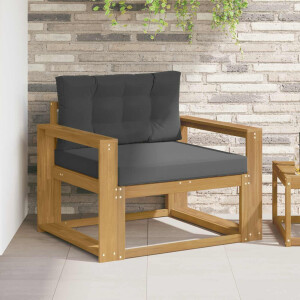 vidaXL Buiten Midden Sofa Polyester Wit