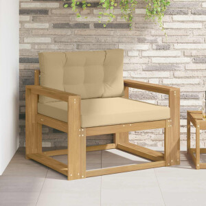 vidaXL Buiten Midden Sofa Polyester Wit