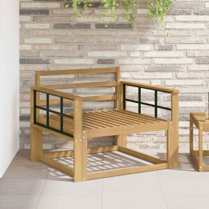 vidaXL Buiten Midden Sofa Massief Acaciahout Wit