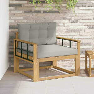 vidaXL Buiten Midden Sofa Polyester Wit