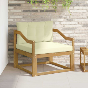 vidaXL Buiten Midden Sofa Polyester Wit