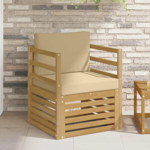 vidaXL Tuinbank Polyester Wit