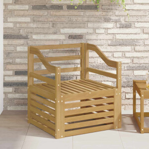 vidaXL Tuinbank Massief Acaciahout Wit