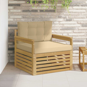vidaXL Tuinbank Polyester Wit