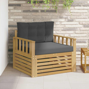 vidaXL Tuinbank Polyester Wit