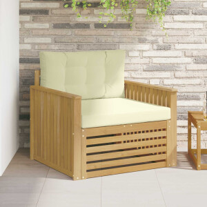 vidaXL Tuinbank Polyester Wit