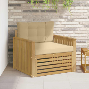 vidaXL Tuinbank Polyester Wit