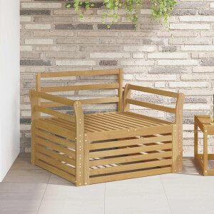 vidaXL Tuinbank Massief Acaciahout Wit