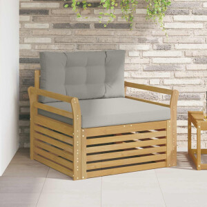 vidaXL Tuinbank Polyester Wit