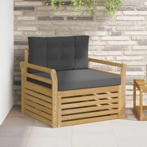 vidaXL Tuinbank Polyester Wit