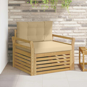 vidaXL Tuinbank Polyester Wit