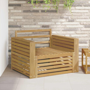 vidaXL Tuinbank Massief Acaciahout Wit