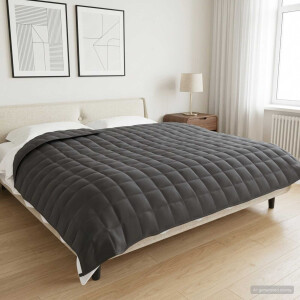 vidaXL Verzwaringsdeken Antraciet 220 x 240 cm 11 kg 100% Katoen 205T