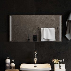 vidaXL LED Badkamer Spiegel Transparant 80 x 40 cm gehard glas