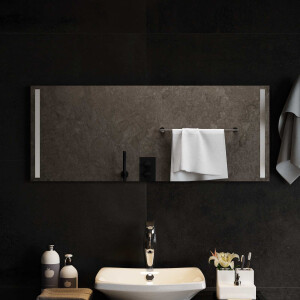 vidaXL LED Badkamer Spiegel Transparant 100 x 40 cm gehard glas