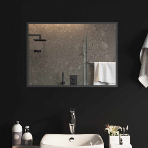 vidaXL LED Badkamer Spiegel Transparant 70 x 50 cm gehard glas