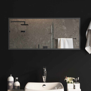 vidaXL LED Badkamer Spiegel Transparant 90 x 40 cm gehard glas