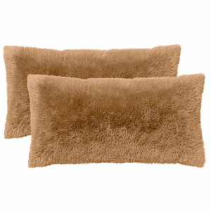 vidaXL Kussen met kussen HEERLEN 6 st Taupe PV Fleece
