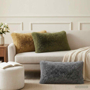 vidaXL Kussen met kussen HEERLEN 2 st Groen PV Fleece