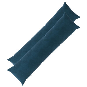 vidaXL Kussen met kussen HEERLEN 2 st Blauw fluweel