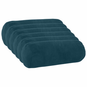 vidaXL Kussen met kussen HEERLEN 6 st Blauw fluweel