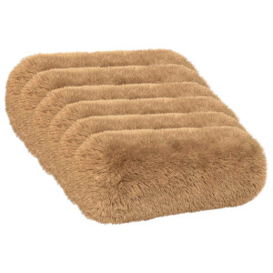 vidaXL Kussen met kussen HEERLEN 6 st Taupe PV Fleece