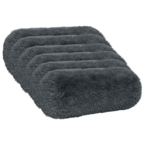 vidaXL Kussen met kussen HEERLEN 6 st Antraciet PV Fleece