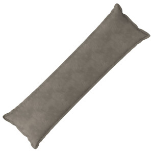 vidaXL Kussen met kussen HOUTEN Lichtgrijs 40 x 145 cm fluweel