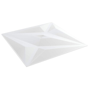vidaXL Wandpanelen Ster 12 pcs Witte Ster 50 x 50 cm XPS Schuim