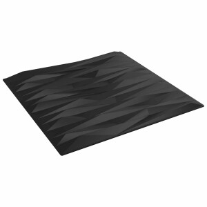 vidaXL Wandpanelen 12 pcs Zwarte Steen 50 x 50 cm XPS Schuim