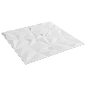 vidaXL Wandpanelen 24 pcs Wit 50 x 50 cm XPS Schuim