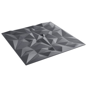 vidaXL Wandpanelen 48 pcs Amethist Grijs 50 x 50 cm XPS Schuim