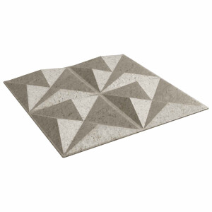 vidaXL Wandpanelen 24 pcs Origami Beton 50 x 50 cm XPS Schuim