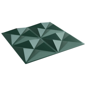 vidaXL Wandpanelen 24 pcs Origami Groen 50 x 50 cm XPS Schuim