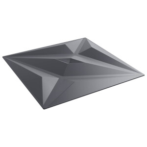 vidaXL Wandpanelen Ster 12 pcs Ster Grijs 50 x 50 cm XPS Schuim