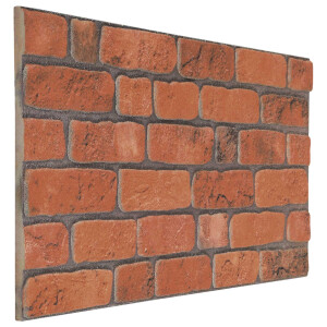 vidaXL Wandpanelen 10 pcs Terracotta 100 x 50 cm EPS-schuim