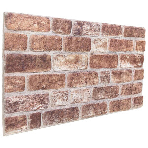 vidaXL Wandpanelen 10 pcs Bruin 100 x 50 cm EPS-schuim