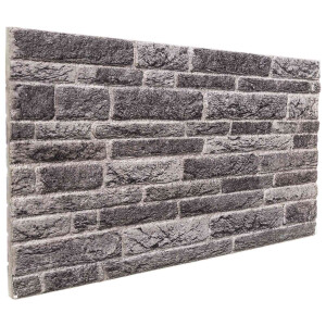 vidaXL Wandpanelen 10 pcs Antracietkleurig 100 x 50 cm EPS-schuim