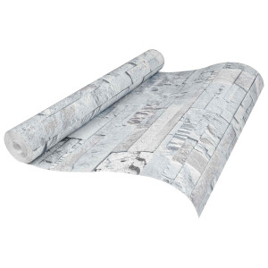vidaXL 3D Steen Behang Lichtgrijs 10 x 0,53 m Non-Woven Stof