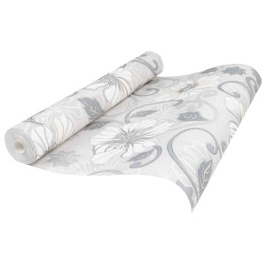 vidaXL 3D Vast Behang Gestreept Bloem 10 x 0,53 m Non-Woven Stof